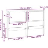 Uzglavlje Ostalo Smeđa 160 cm Masivna borovina | shoptok.hr
