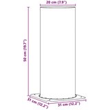  Produžetak Dimnjačkog Vrha Srebrno 31 x 31 x 50 cm | shoptok.hr