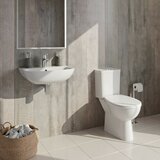 Grohe 39346000 Bau Ceramic talna brezrobna WC školjka monoblok (talni izliv) z WC desko s počasnim zapiranjem | Shoptok.si