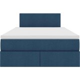  Krevet s prostorom za pohranu s LED-om Plava 120 x 190 cm | shoptok.hr