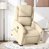 Maison Chic masažni naslanjač - Relax naslanjač s funkcijo vstajanja krem blago, (22062670) | Shoptok.si