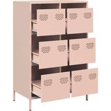 vidaXL Visoka omara roza 68x39x101,5 cm jeklo | Shoptok.si
