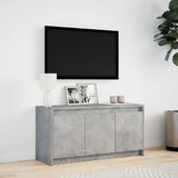 TV ormarić s LED svjetlima boja betona 100x34x50 cm drveni | shoptok.hr