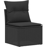  Set sofe 6 kom. Crna Poli Rattan i čelik | shoptok.hr