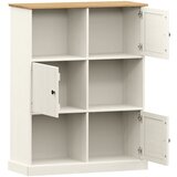  Regal za knjige VIGO bijeli 90x35x114,5 cm od masivne borovine | Eponuda.com