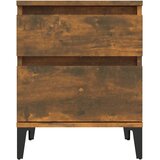  Noćni ormarići 2 kom boja dimljenog hrasta 40x35x50 cm | Eponuda.com