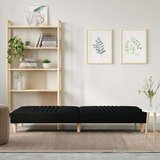  Kauč na razvlačenje od tkanine crni | shoptok.hr