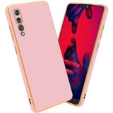 Cadorabo Ohišje, združljiv s Huawei v sijajnem roza - zlato - zaščitni pokrov iz fleksibilnega silikona TPU in z zaščito pred kamero, (20593972) | Shoptok.si