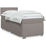  Krevet s oprugama i madracem smeđesivi 90x190 cm od tkanine | shoptok.hr