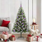  Umjetno Božićno drvce s pokrivačem snijega 150 LED lampica | shoptok.hr