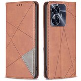 INORCO Za Realme C55 spajanje PU usnjeno držalo za kartico, lupina telefona, vtisnjen vzorec, stojalo za mobilni telefon, (22033726) | Shoptok.si