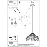  Obesna svetilka UMB črna, (21347625) | Shoptok.si