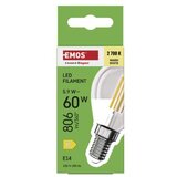  LED žarnica Filament Mini Globe / E14 / 5,9 W (60 W) / 806 lm / Toplo bel | Shoptok.si