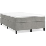 The Living Store Posteljni okvir svetlo siv 120x200 cm žamet - Box Spring Posteljni Okvir, (21488372) | Shoptok.si