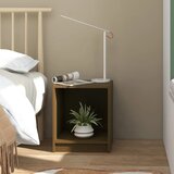 The Living Store Nočna omarica medeno rjava 35,5x33,5x41,5 cm trdna borovina - Nočna Omarica, (21433829) | Shoptok.si