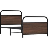  Okvir kreveta bez madraca smeđa boja hrasta 90x190 cm drveni | shoptok.hr