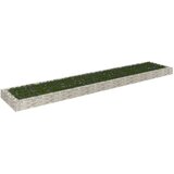 vidaXL Visoka greda gabion pocinkano jeklo 500x100x20 cm | Shoptok.si