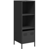  Visoka komoda crna 35x39x103,5 cm od čelika | Eponuda.com