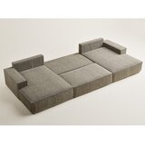 Maison de Rêve Smeđa sklopiva/s prostorom za odlaganje kutna garnitura od šenila (u obliku slova "U") Kyoto – | shoptok.hr