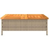  Vrtni stol bež 70 x 70 x 25 cm od ratana i bagremovog drva | shoptok.hr