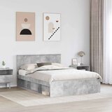  Konstrukcija postelje Beton 160 x 200 cm Konstruiran les, (5000121350) | Shoptok.si