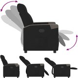  Naslonjač od tkanine crni | shoptok.hr