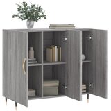  Komoda boja hrasta sonome 90 x 34 x 80 cm konstruirano drvo | shoptok.hr