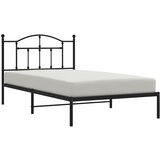  Metalni okvir za krevet s uzglavljem crni 107x203 cm | Eponuda.ba