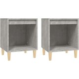  Nočna omarica 2 kosa betonsko siva 40x35x50 cm, (20733841) | Shoptok.si