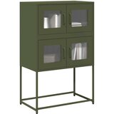 vidaXL Visoka ploča maslinasto zelena 68x39x107 cm čelik | shoptok.hr