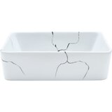 Nadgradni umivaonik bijeli pravokutni 46x35,5x13 cm keramički | shoptok.hr