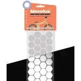 visoko odsevne nalepke Hexa Form, bele