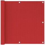 vidaXL Balkonsko platno rdeče 90x300 cm HDPE Cene