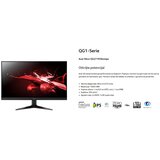 Acer 27” Nitro QG1 FHD 180HzFHD,IPS,250cd,1ms,HDMIx2,DP,SPK+Audio out,tilt -5 20,VESA 100×100,crna | Eponuda.ba