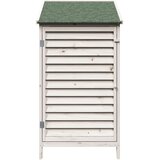  Vrtna Šupa Bijela 59 x 56 x 113,5 cm Čvrsto drvo jele | shoptok.hr