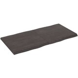 Stolna Mizna plošča temno siva 120x60x4 cm obdelana trdna hrastovina, (20817894) | Shoptok.si