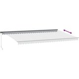 vidaXL Tenda na ručno uvlačenje antracit i bijela 600x300 cm | shoptok.hr