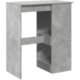  Barski stol s držačima boja betona 90x47,5x103,5 cm drveni | shoptok.hr