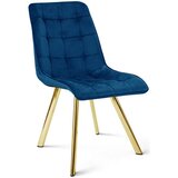  CIEZA stolica - tamnoplavi baršun / zlatne noge x 1 | shoptok.hr