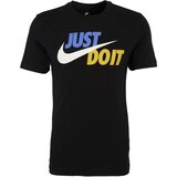 Nike Majica 'Swoosh' modra / temno rumena / črna / bela | Shoptok.si