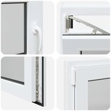  Okno za klet RISOR 100 x 50 cm PVC in steklo Bela, (5000215126) | Shoptok.si