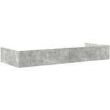  S uzglavljem s ladicama Betonska siva 90 x 200 cm Konstruirano drvo | shoptok.hr