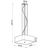 SL.0774 - visilica na sajli lokko 5xE27/60W/230V 45 cm crna | Eponuda.com