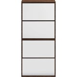 Ormarić za cipele s ogledalom 4razine Smeđi hrast 63x17x134 cm | Eponuda.ba
