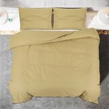  Set posteljine za poplun smeđesivi 200x200cm lagana mikrovlakna | shoptok.hr