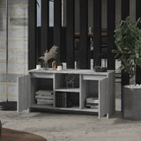 TV ormarić siva boja hrasta 102x37,5x52,5 cm konstruirano drvo | shoptok.hr