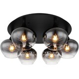 Globo 15548-6D - Crni plafonski luster MAXY, 6xE27/40W/230V, prečnik 65 cm | Eponuda.com