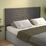  Posteljno vzglavje sivo 126x4x100 cm trdna borovina, (20647893) | Shoptok.si
