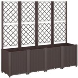 Maison Chic Cvetlično korito - Cvetlični Lonec z oporno mrežo rjavo 160x40x140 cm PP, (21790430) Cene