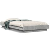 Furnova Posteljni okvir z LED lučkami betonsko siv 90x190 cm inž. les, (21937941) | Shoptok.si